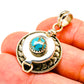 Blue Copper Composite Turquoise Pendants handcrafted by Ana Silver Co - PD758312