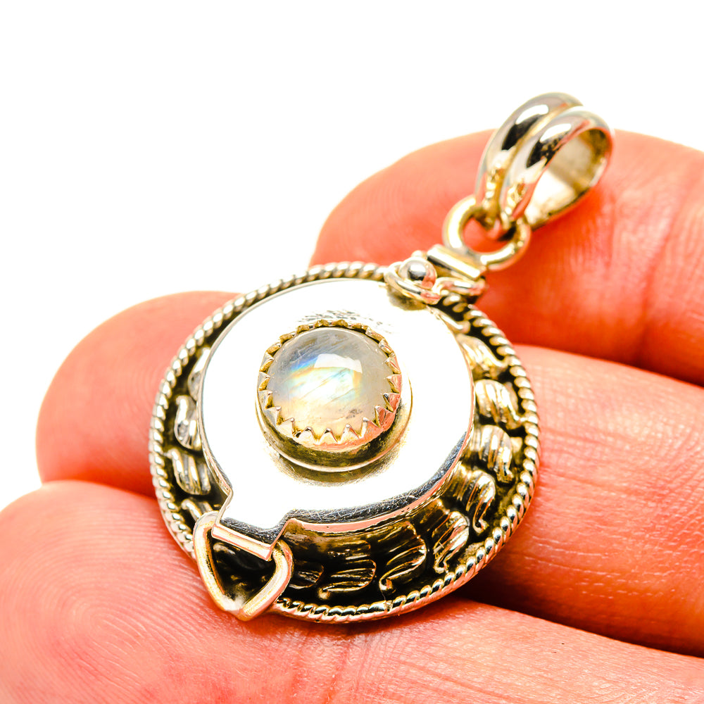 Rainbow Moonstone Pendants handcrafted by Ana Silver Co - PD758313