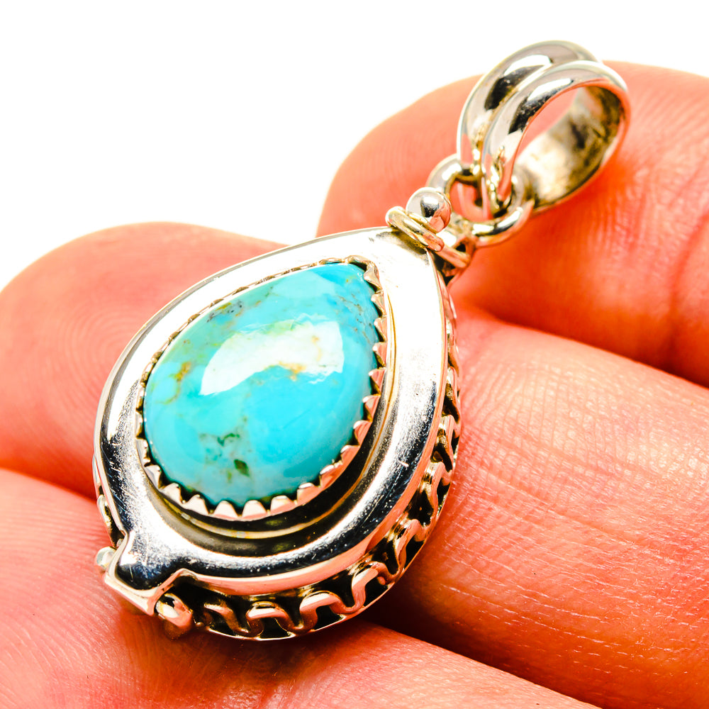 Chrysocolla Pendants handcrafted by Ana Silver Co - PD758317