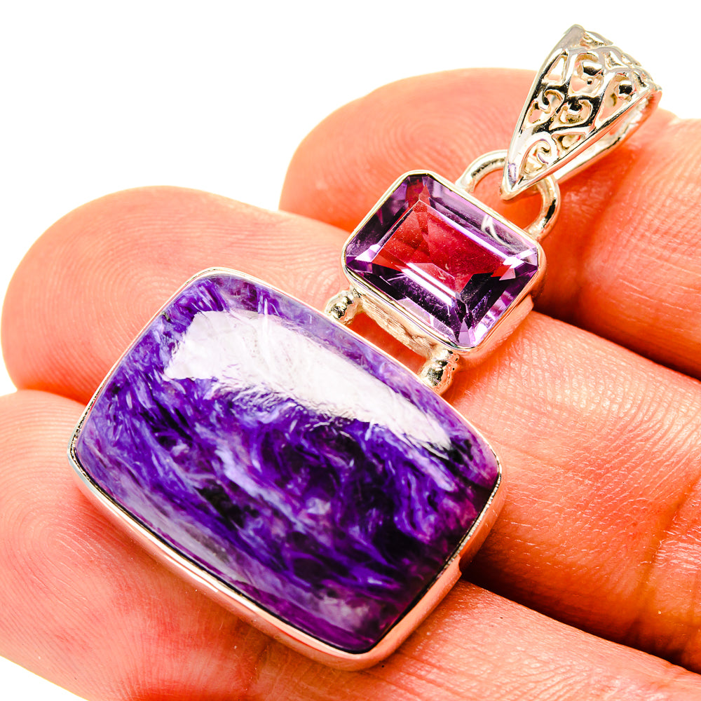 Charoite Pendants handcrafted by Ana Silver Co - PD758320