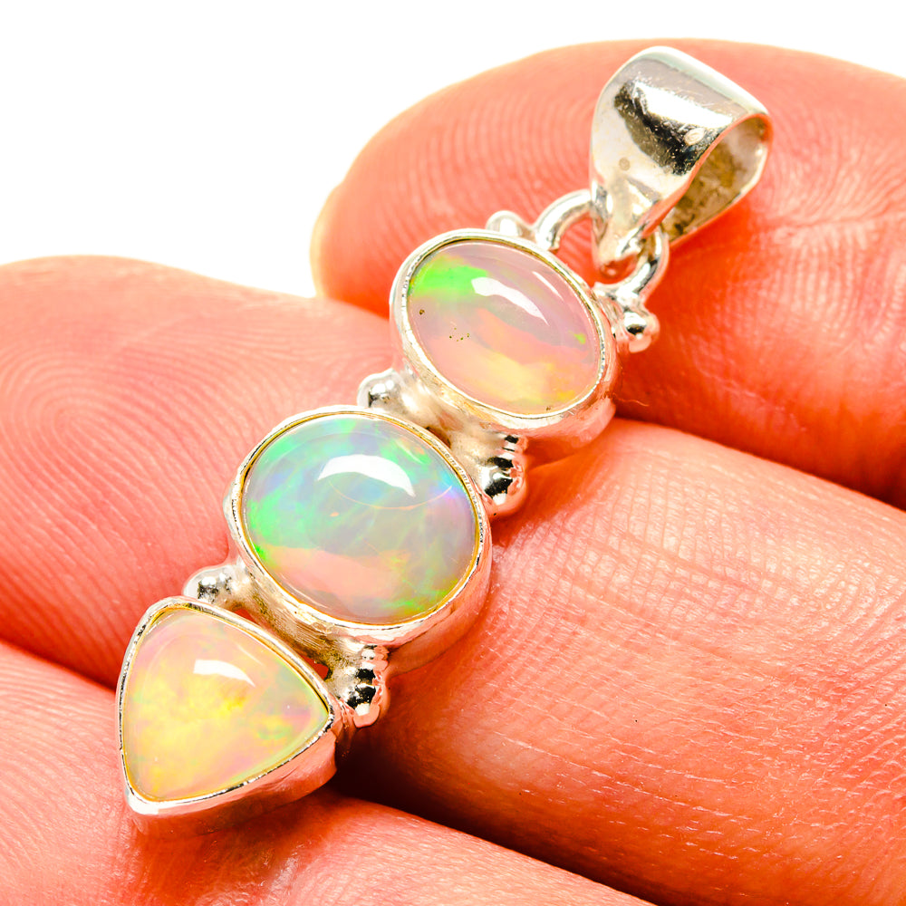 Ethiopian Opal Pendants handcrafted by Ana Silver Co - PD758322