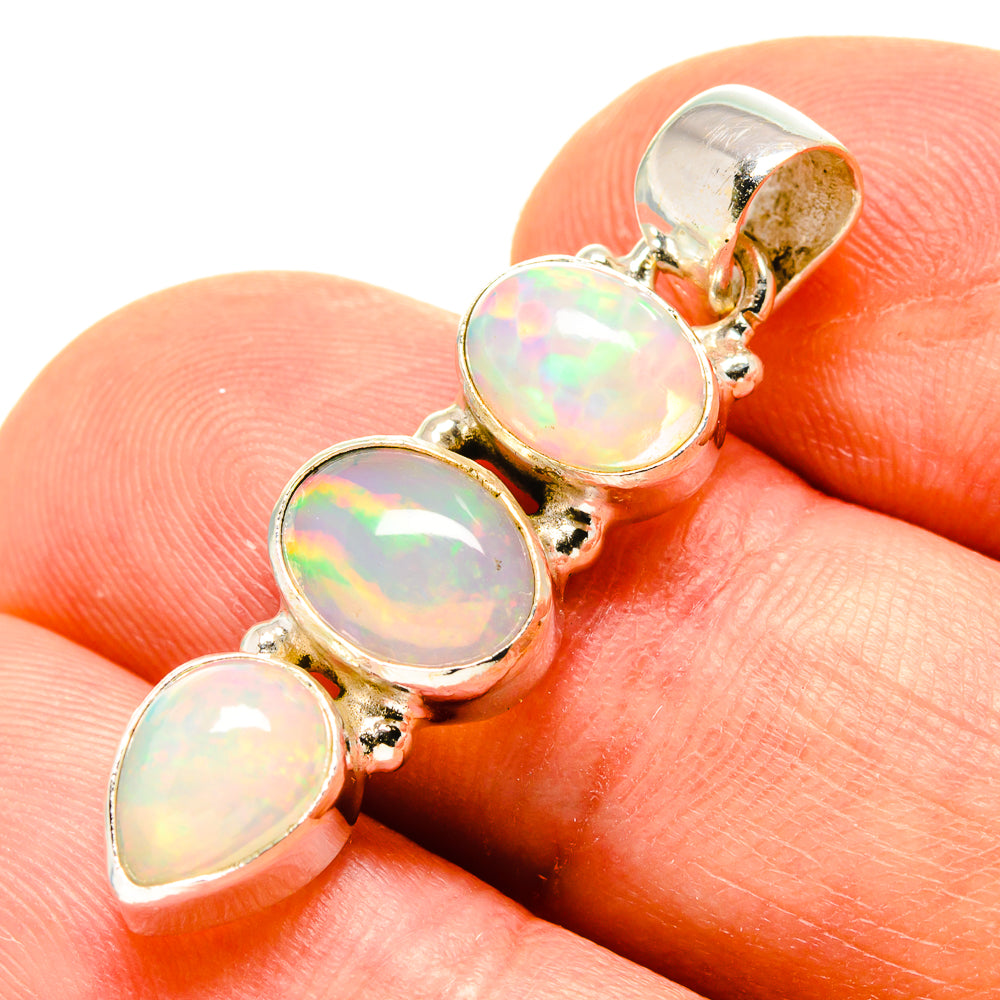 Ethiopian Opal Pendants handcrafted by Ana Silver Co - PD758345