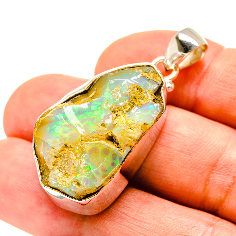 Ethiopian Opal Pendants handcrafted by Ana Silver Co - PD758348