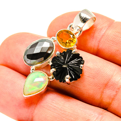 Hematite Pendants handcrafted by Ana Silver Co - PD758350
