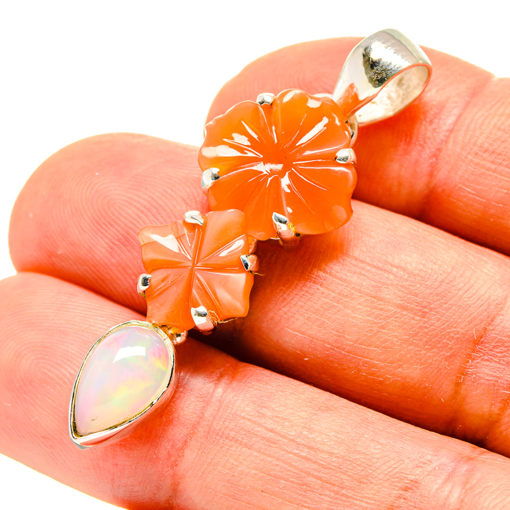 Carnelian Pendants handcrafted by Ana Silver Co - PD758355