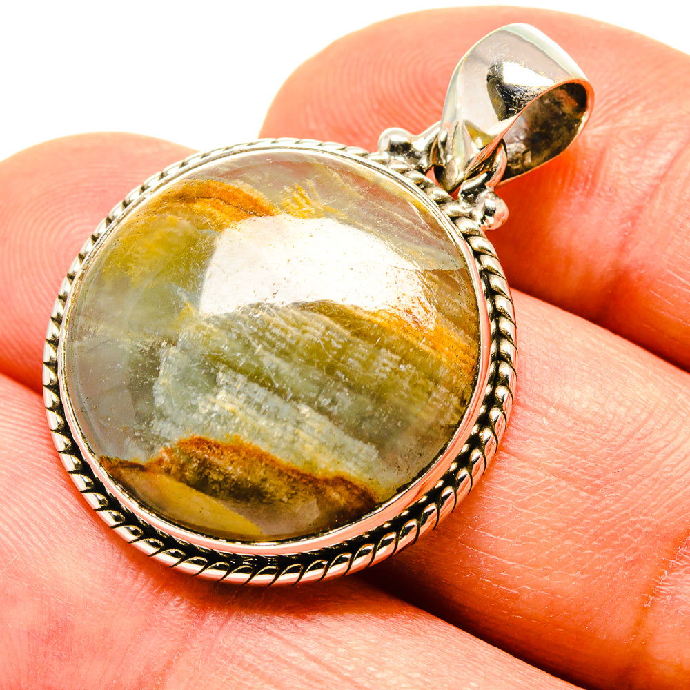 Green Fluorite Pendants handcrafted by Ana Silver Co - PD758364