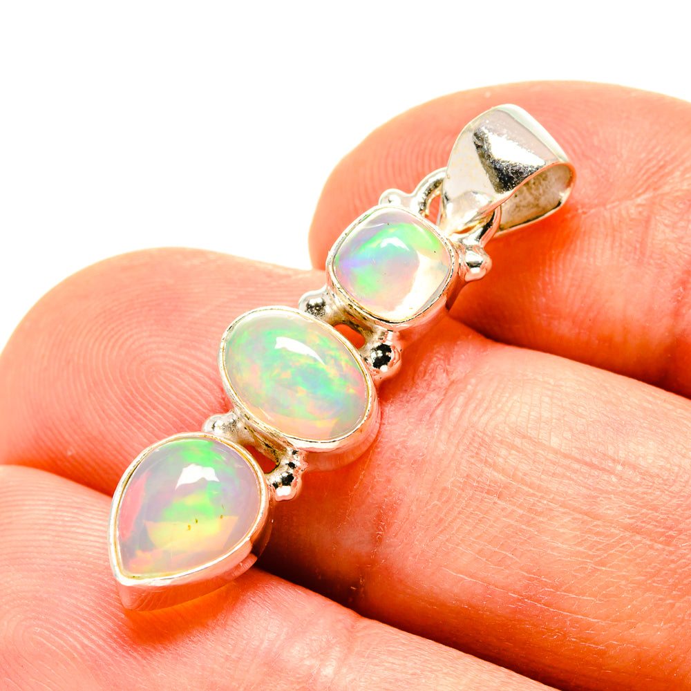 Ethiopian Opal Pendants handcrafted by Ana Silver Co - PD758377