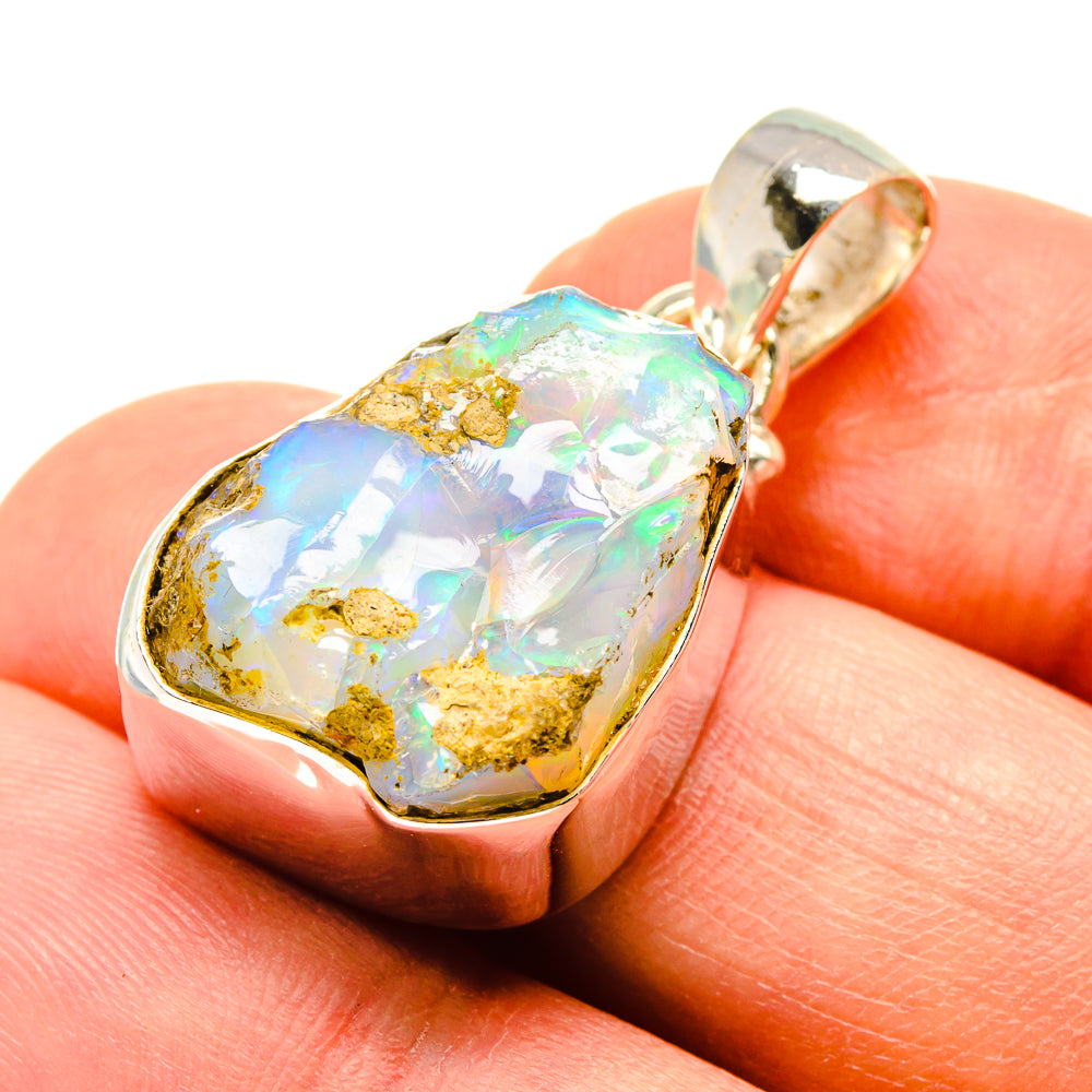 Ethiopian Opal Pendants handcrafted by Ana Silver Co - PD758381