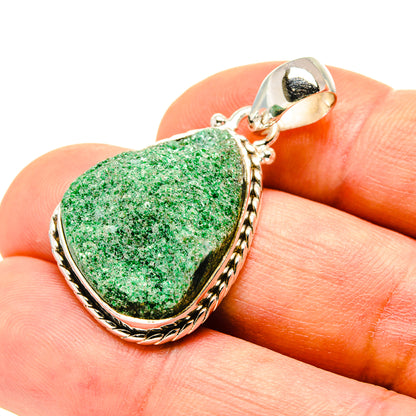 Green Fuchsite Pendants handcrafted by Ana Silver Co - PD758398