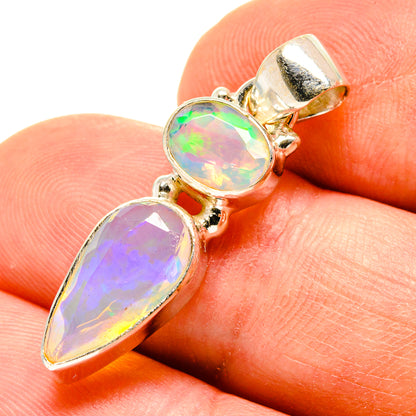 Ethiopian Opal Pendants handcrafted by Ana Silver Co - PD758405