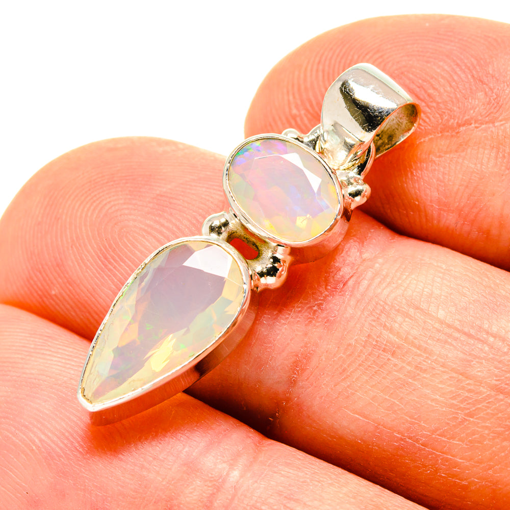 Ethiopian Opal Pendants handcrafted by Ana Silver Co - PD758406