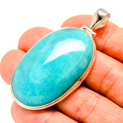 Peruvian Amazonite Pendants handcrafted by Ana Silver Co - PD758413