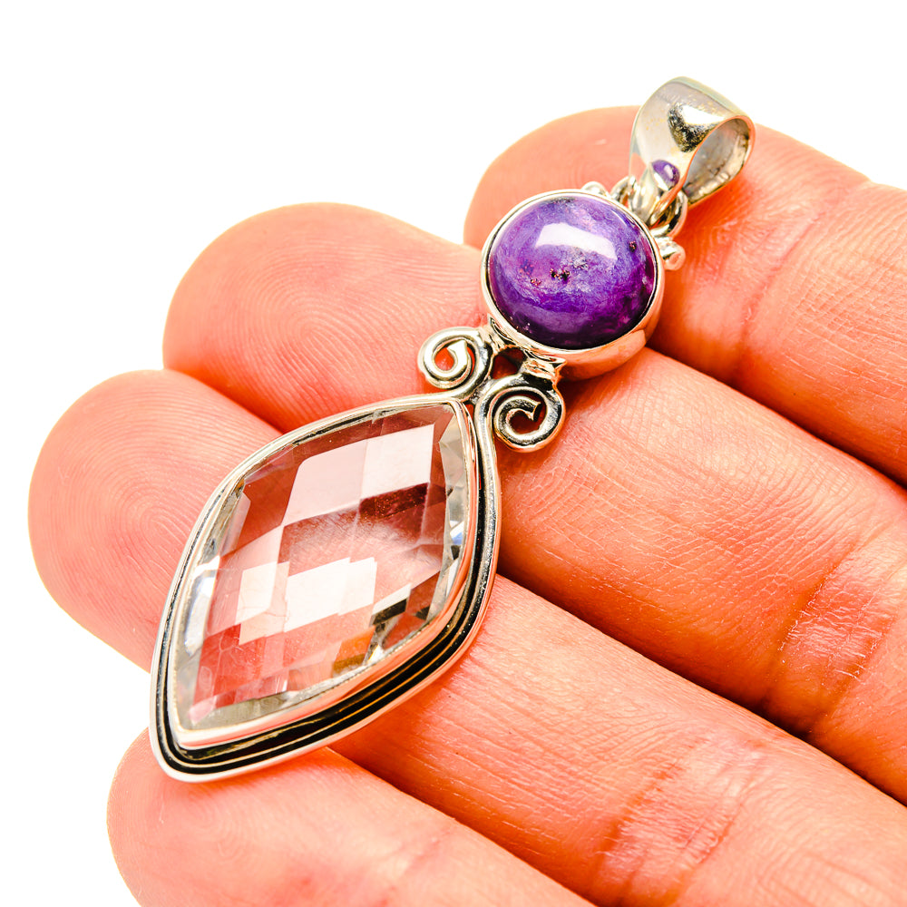 White Quartz Pendants handcrafted by Ana Silver Co - PD758422
