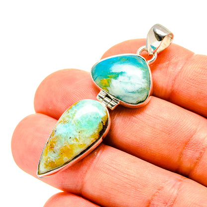 Peruvian Opal Pendants handcrafted by Ana Silver Co - PD758430