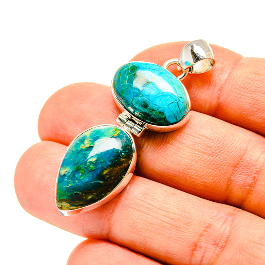 Chrysocolla Pendants handcrafted by Ana Silver Co - PD758432