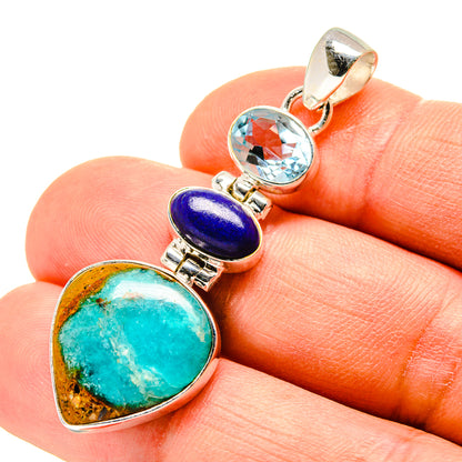 Peruvian Opal Pendants handcrafted by Ana Silver Co - PD758442