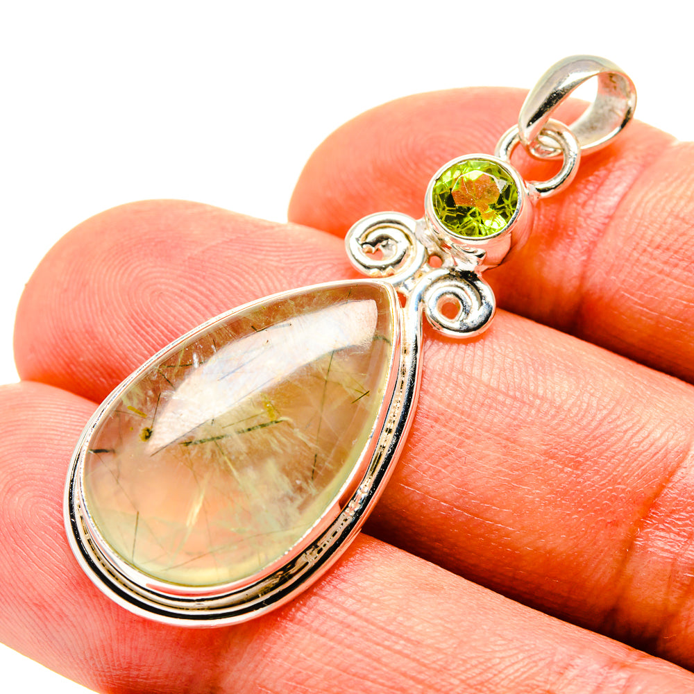 Prehnite Pendants handcrafted by Ana Silver Co - PD758444