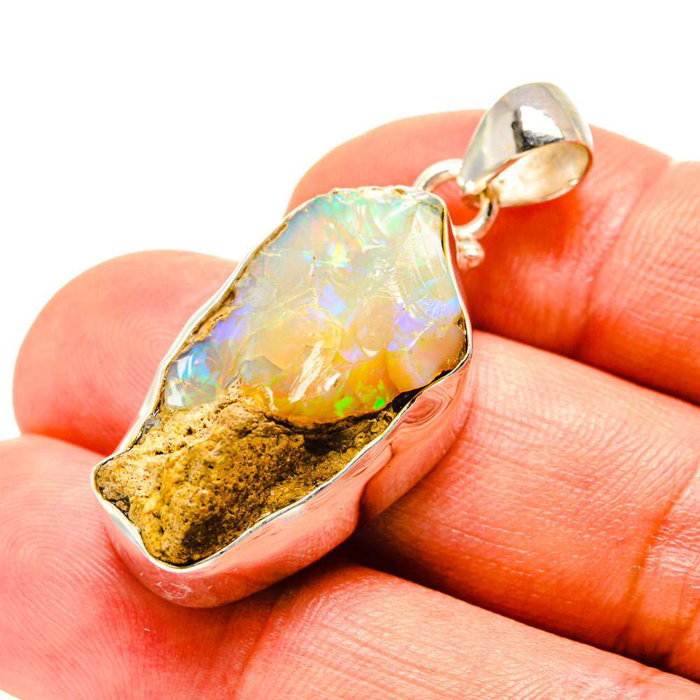 Ethiopian Opal Pendants handcrafted by Ana Silver Co - PD758447