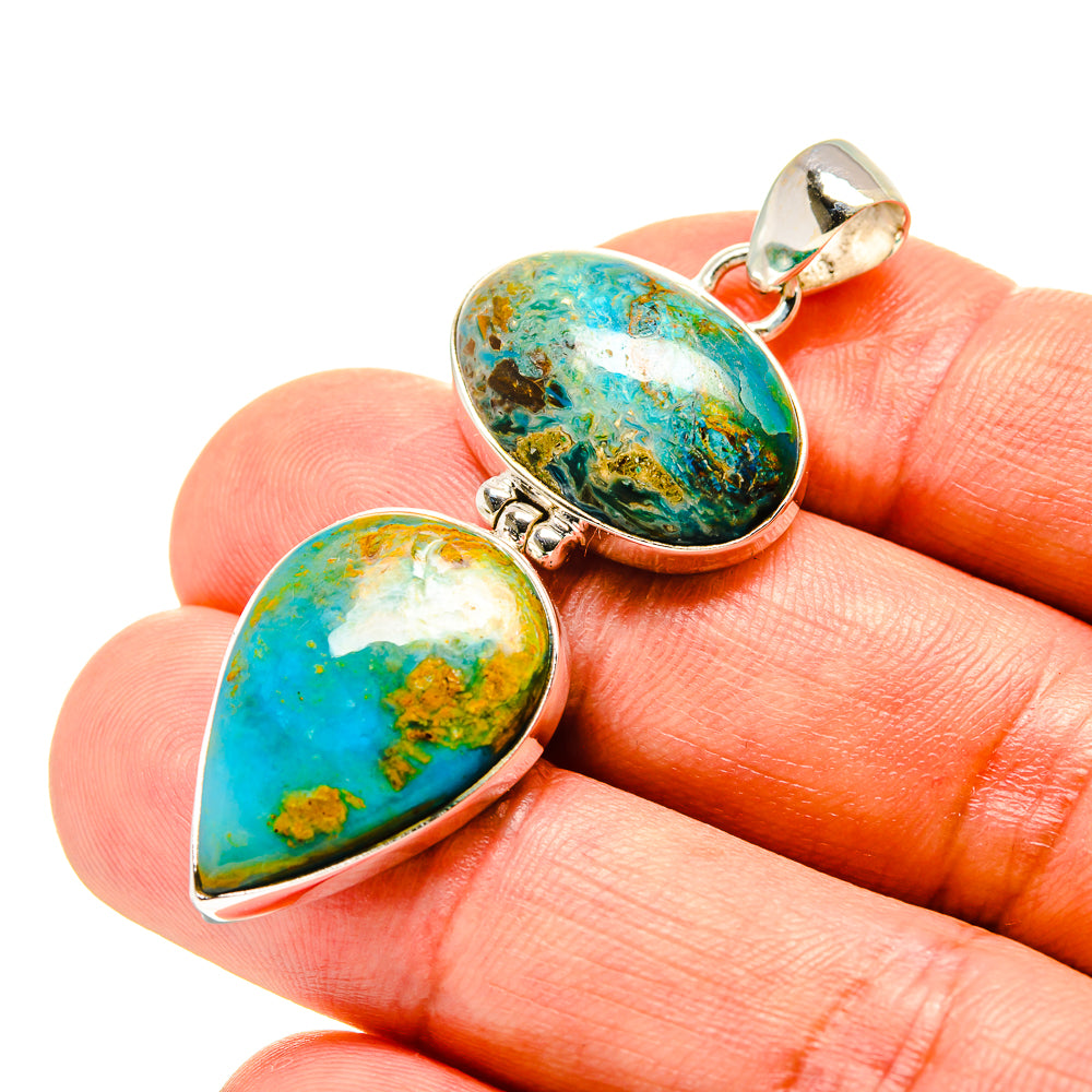 Peruvian Opal Pendants handcrafted by Ana Silver Co - PD758450