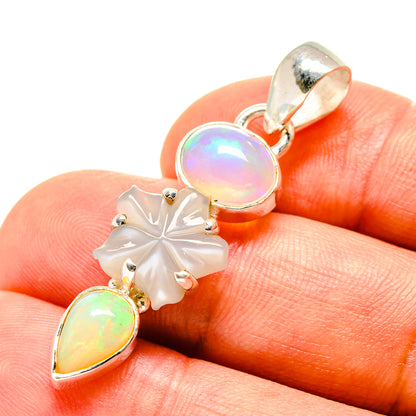 Rainbow Moonstone Pendants handcrafted by Ana Silver Co - PD758454