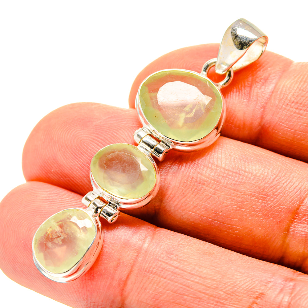 Prehnite Pendants handcrafted by Ana Silver Co - PD758462