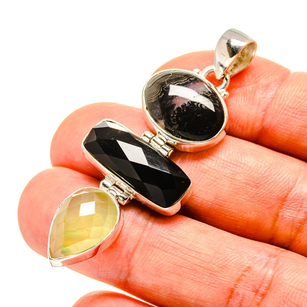 Black Onyx Pendants handcrafted by Ana Silver Co - PD758467