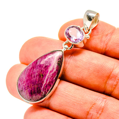 Ruby Fuchsite Pendants handcrafted by Ana Silver Co - PD758470