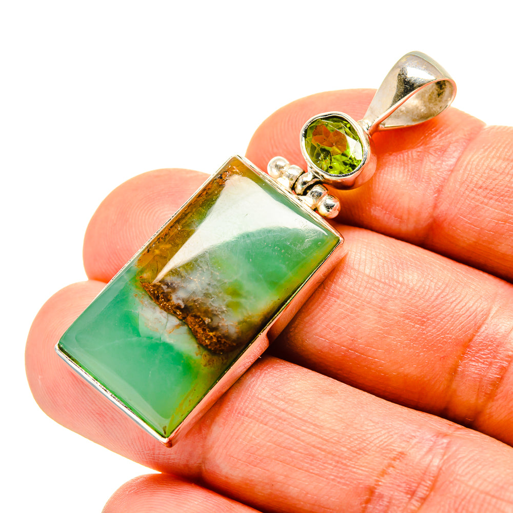 Chrysoprase Pendants handcrafted by Ana Silver Co - PD758471