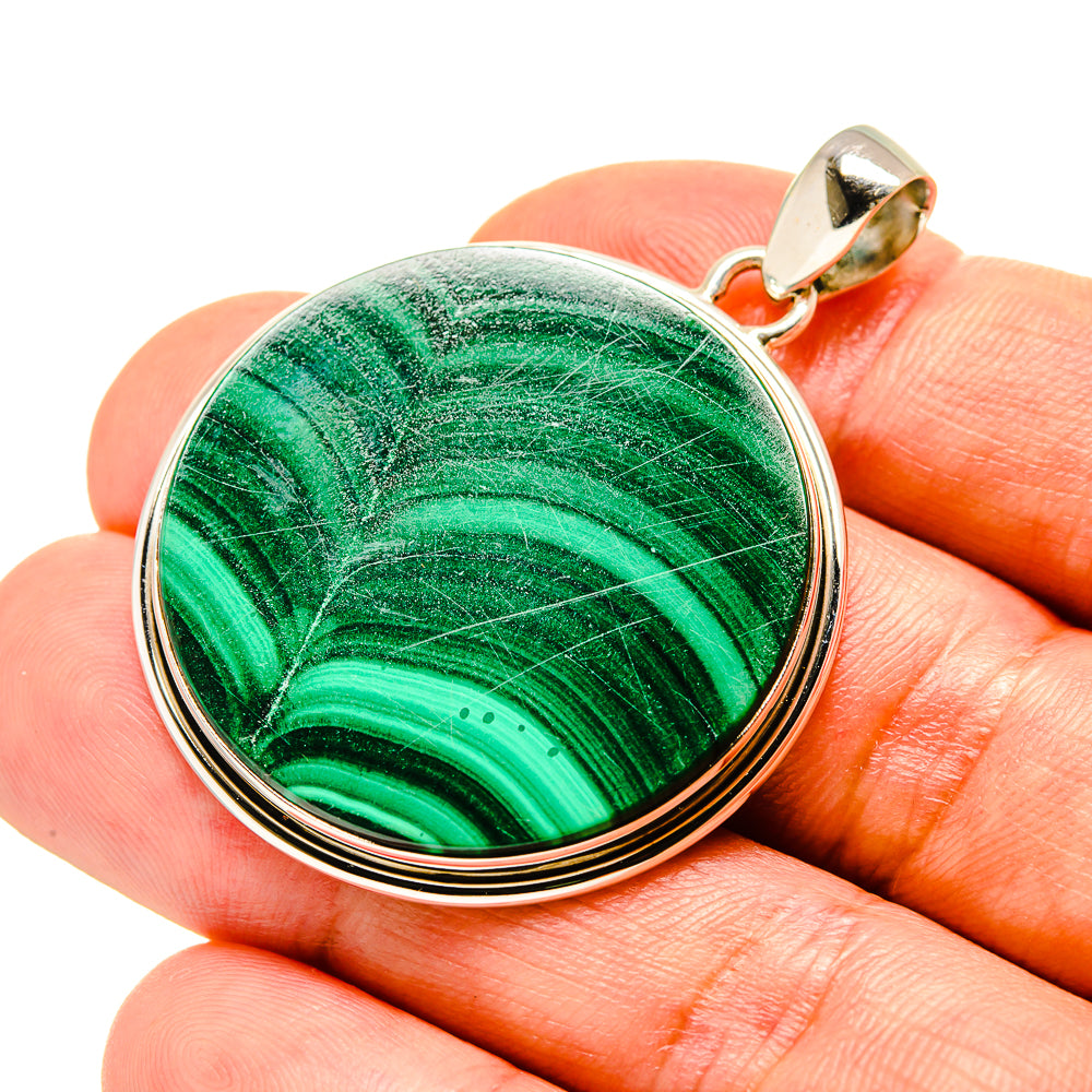 Malachite Pendants handcrafted by Ana Silver Co - PD758474