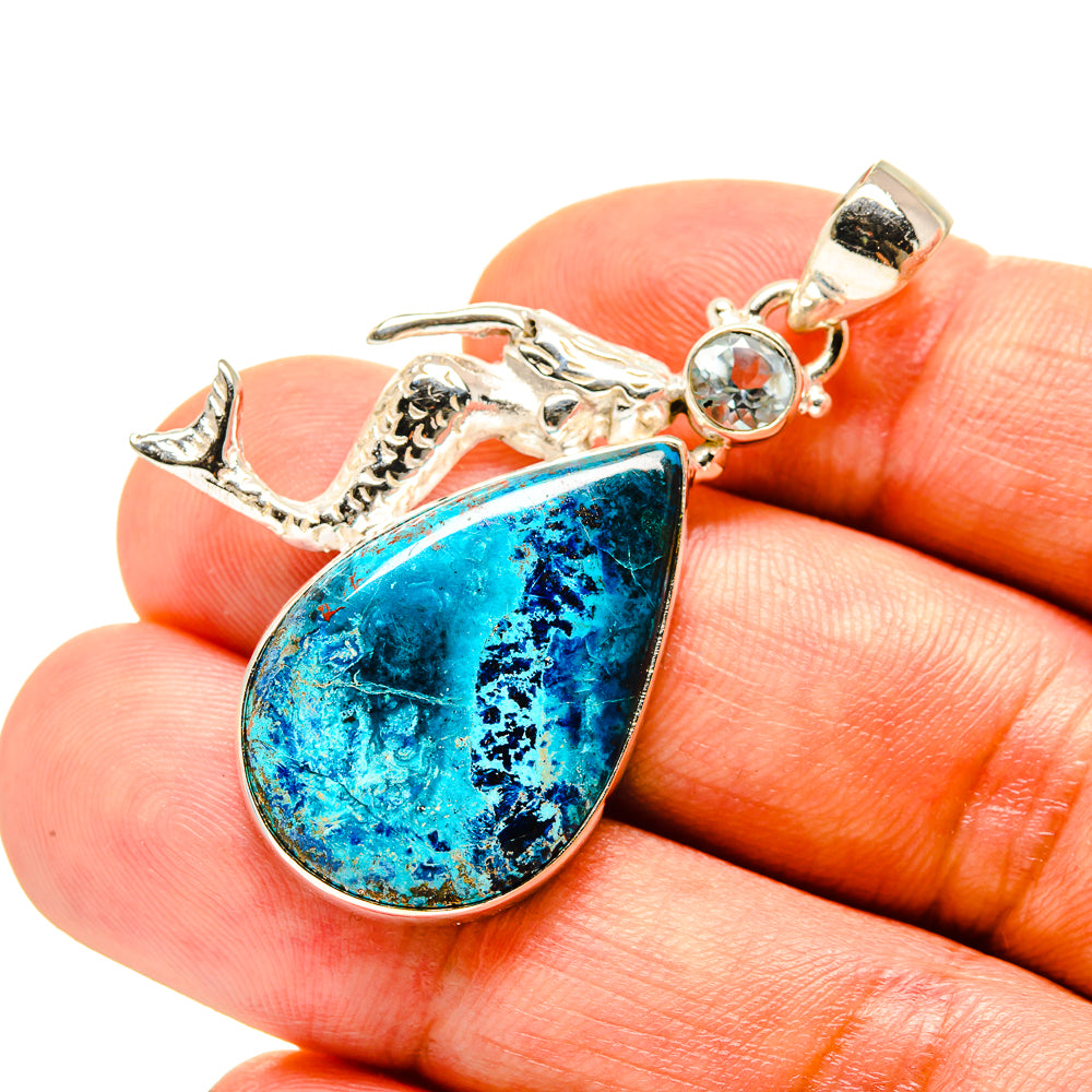 Shattuckite Pendants handcrafted by Ana Silver Co - PD758477