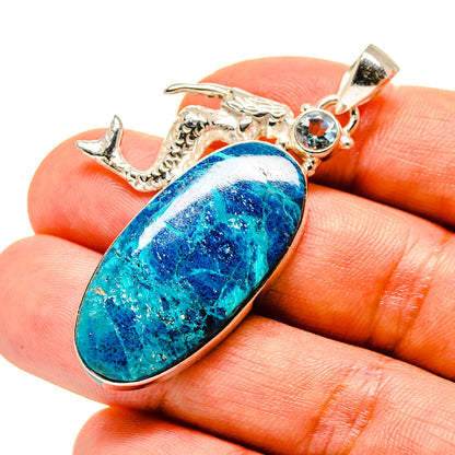 Shattuckite Pendants handcrafted by Ana Silver Co - PD758478