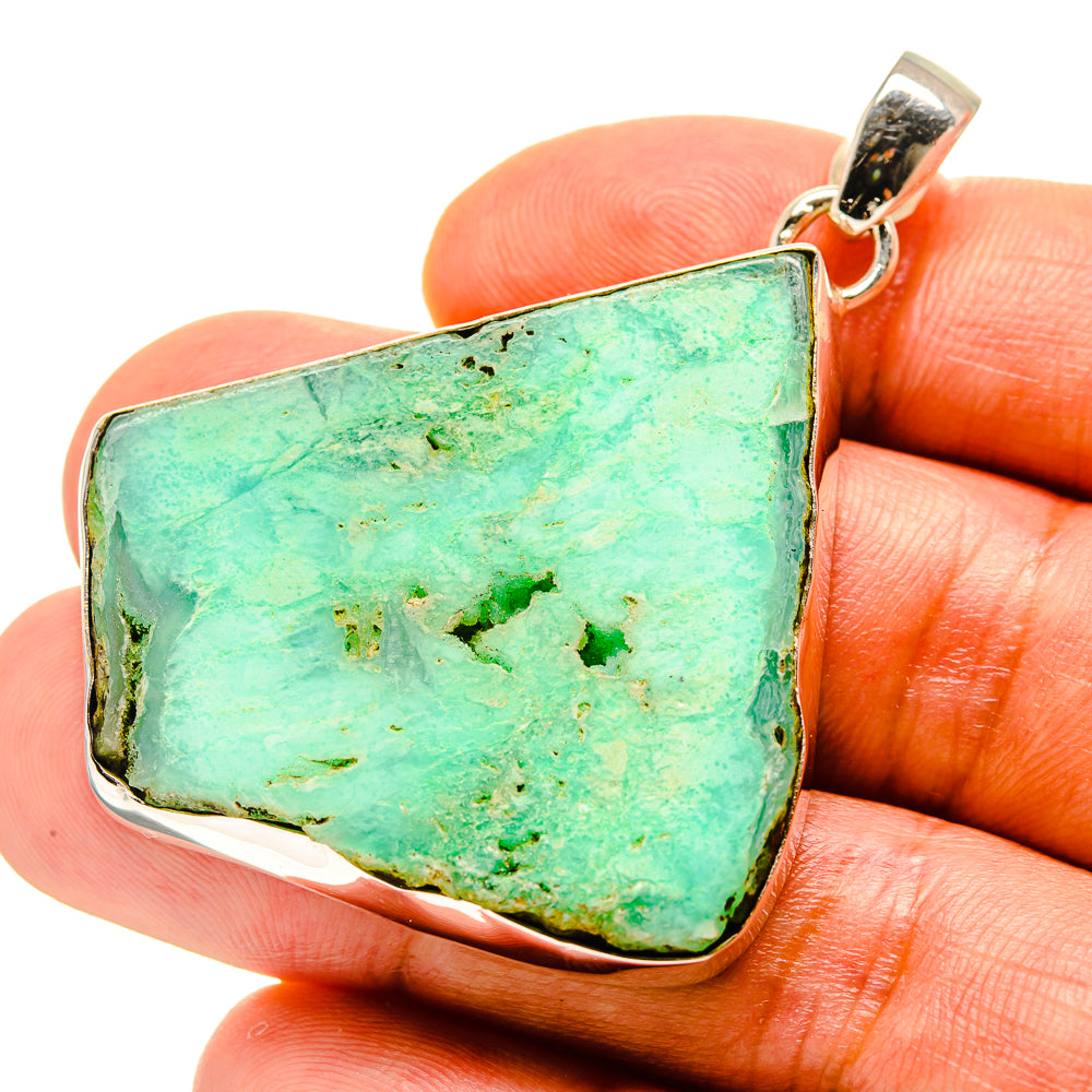 Chrysoprase Pendants handcrafted by Ana Silver Co - PD758479