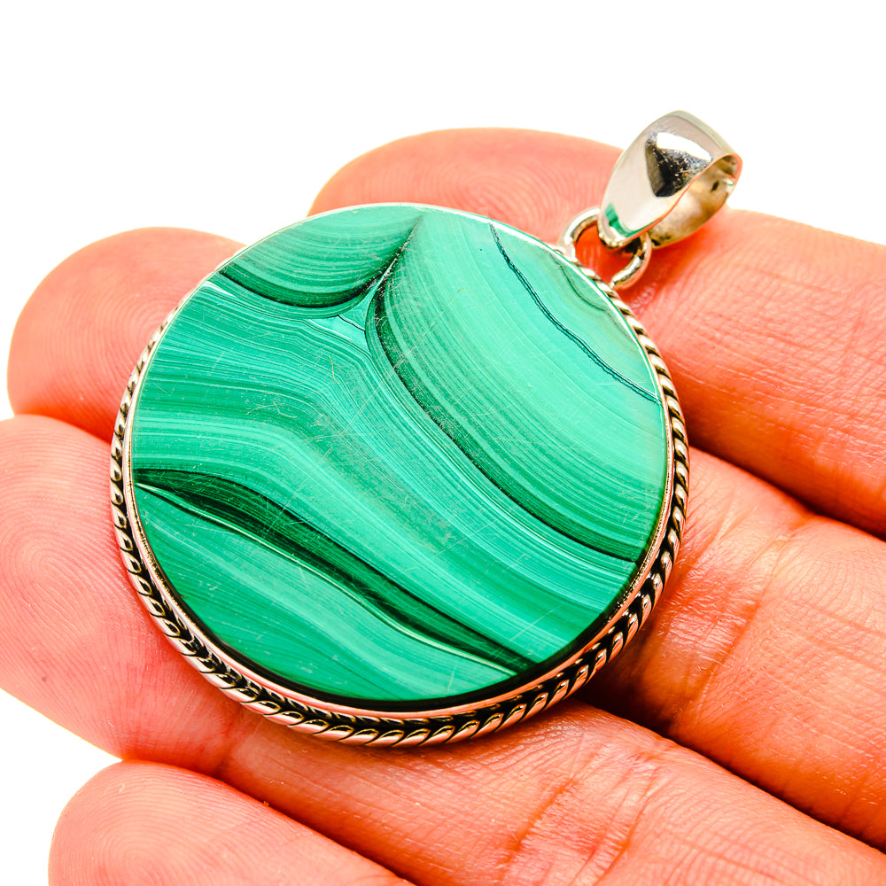 Malachite Pendants handcrafted by Ana Silver Co - PD758481
