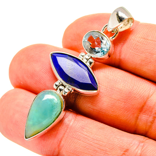 Peruvian Opal Pendants handcrafted by Ana Silver Co - PD758489