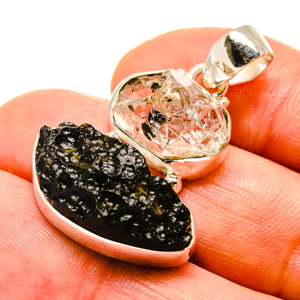 Tektite Pendants handcrafted by Ana Silver Co - PD758511
