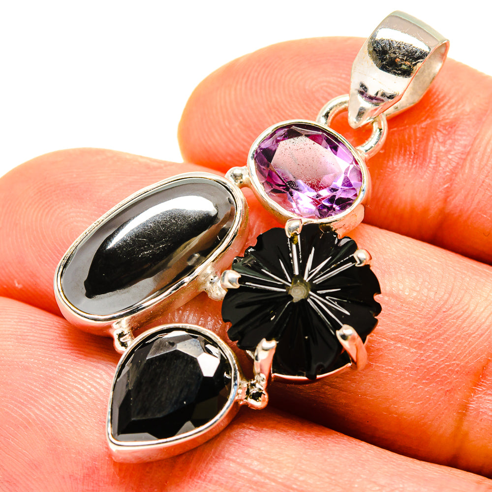 Black Onyx Pendants handcrafted by Ana Silver Co - PD758512