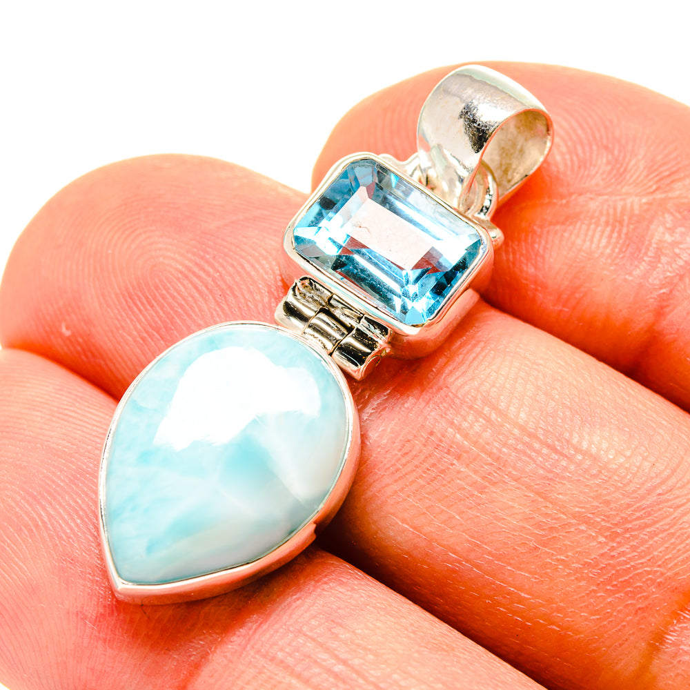 Larimar Pendants handcrafted by Ana Silver Co - PD758517