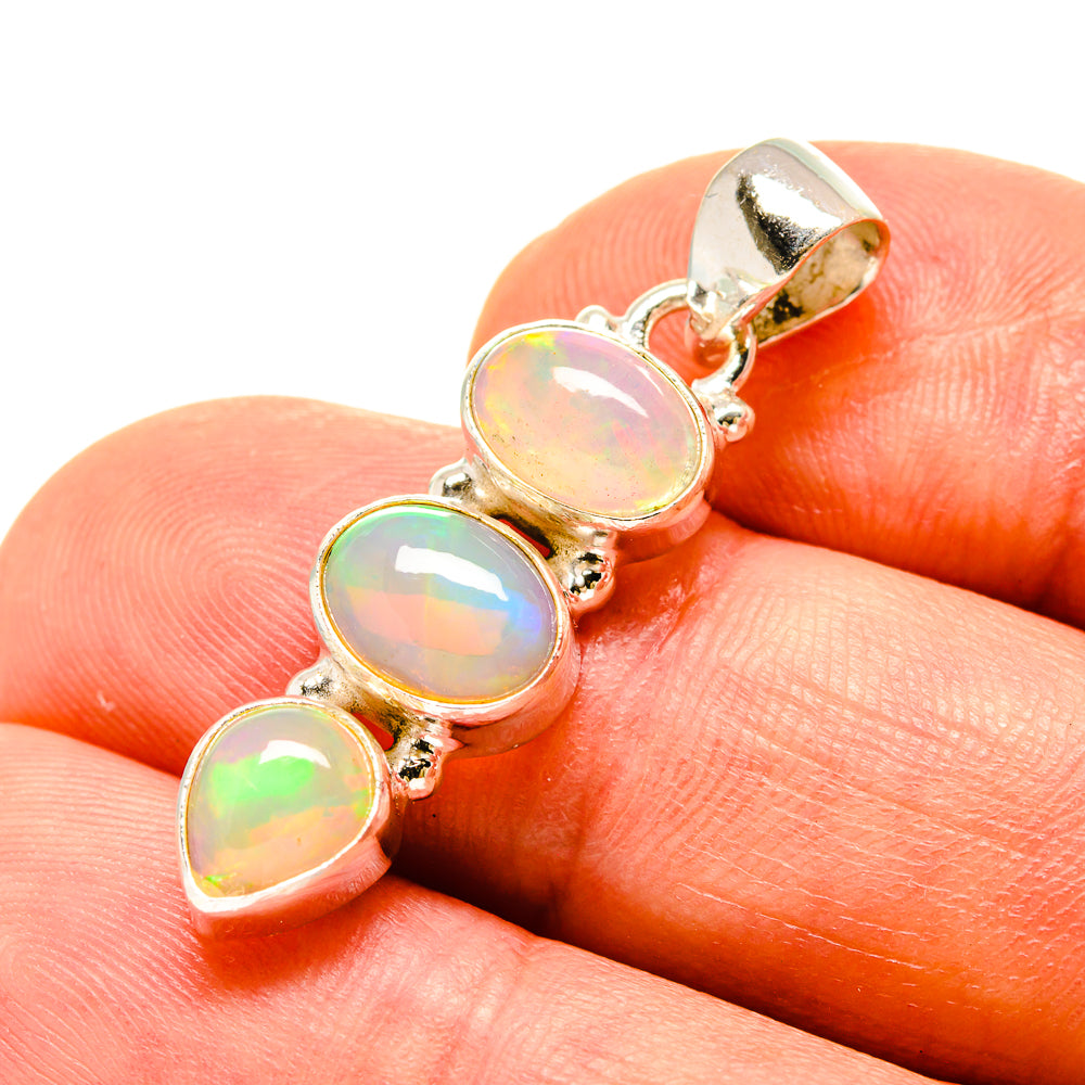 Ethiopian Opal Pendants handcrafted by Ana Silver Co - PD758518