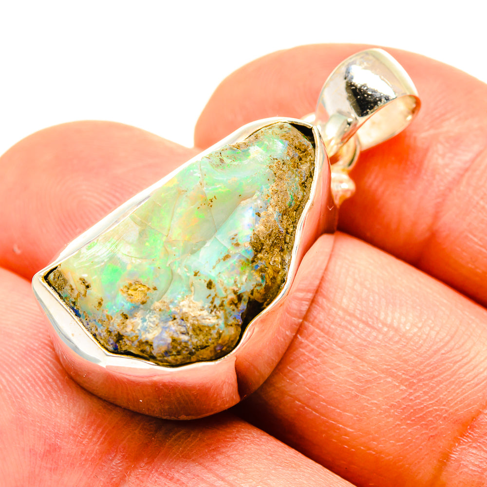 Ethiopian Opal Pendants handcrafted by Ana Silver Co - PD758522