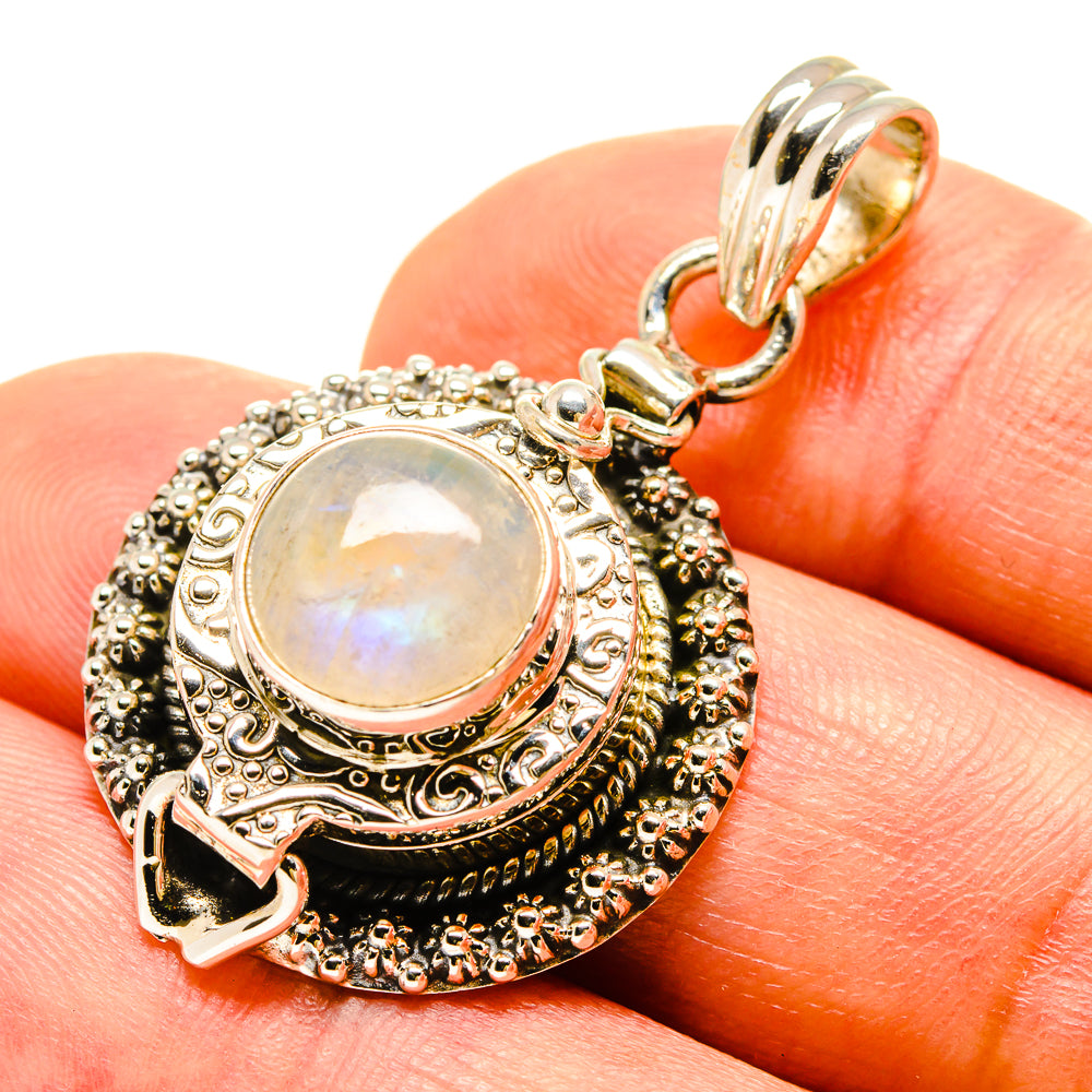 Rainbow Moonstone Pendants handcrafted by Ana Silver Co - PD758526