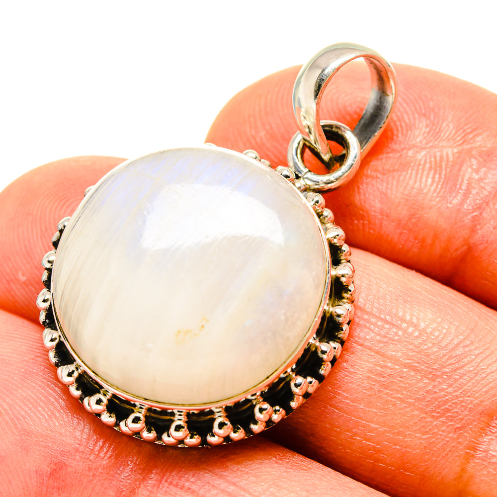 Rainbow Moonstone Pendants handcrafted by Ana Silver Co - PD758527