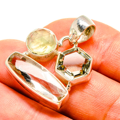 White Quartz Pendants handcrafted by Ana Silver Co - PD758533