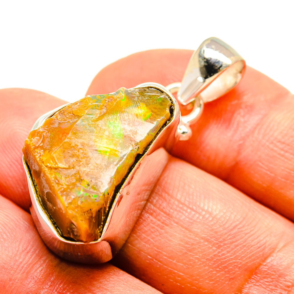 Ethiopian Opal Pendants handcrafted by Ana Silver Co - PD758534