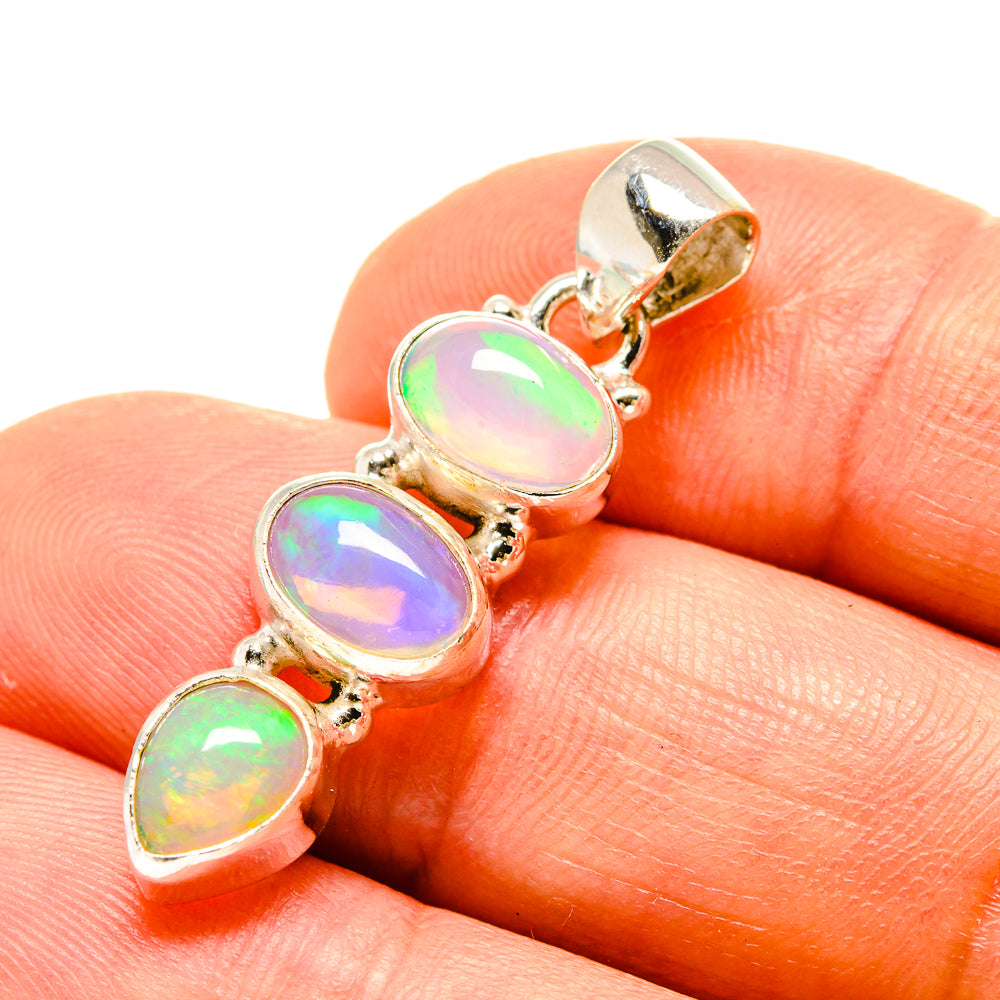 Ethiopian Opal Pendants handcrafted by Ana Silver Co - PD758546