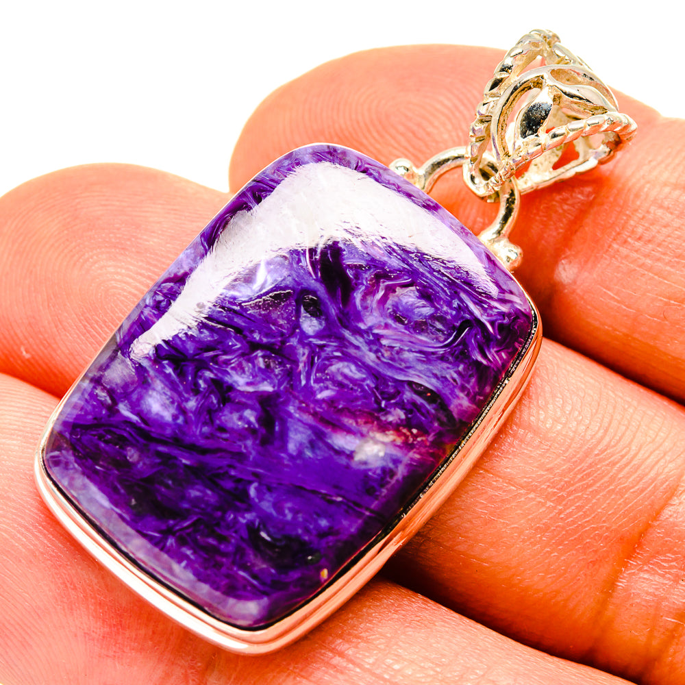 Charoite Pendants handcrafted by Ana Silver Co - PD758550