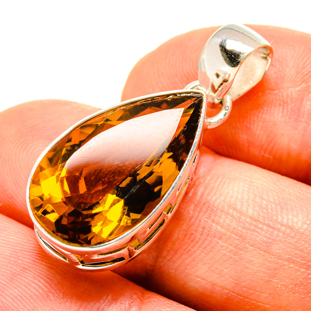 Mandarin Citrine Pendants handcrafted by Ana Silver Co - PD758551