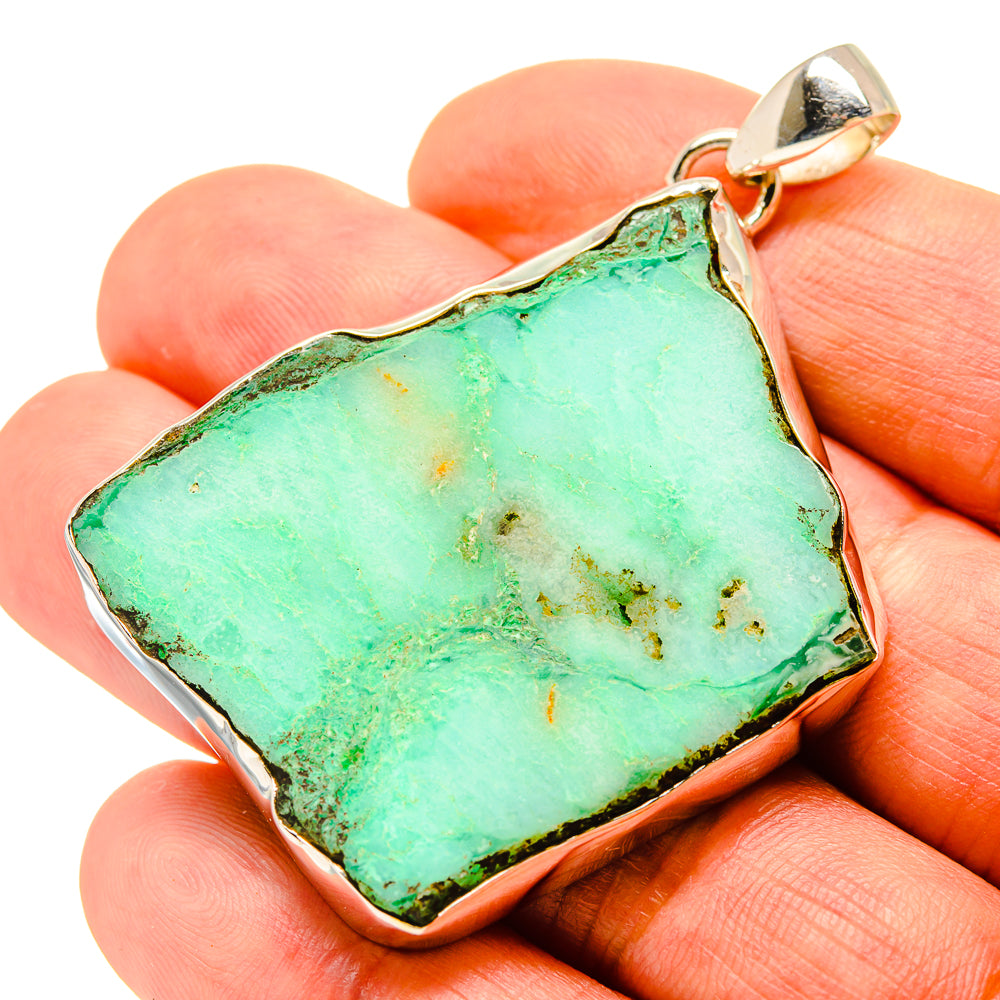 Chrysoprase Pendants handcrafted by Ana Silver Co - PD758556