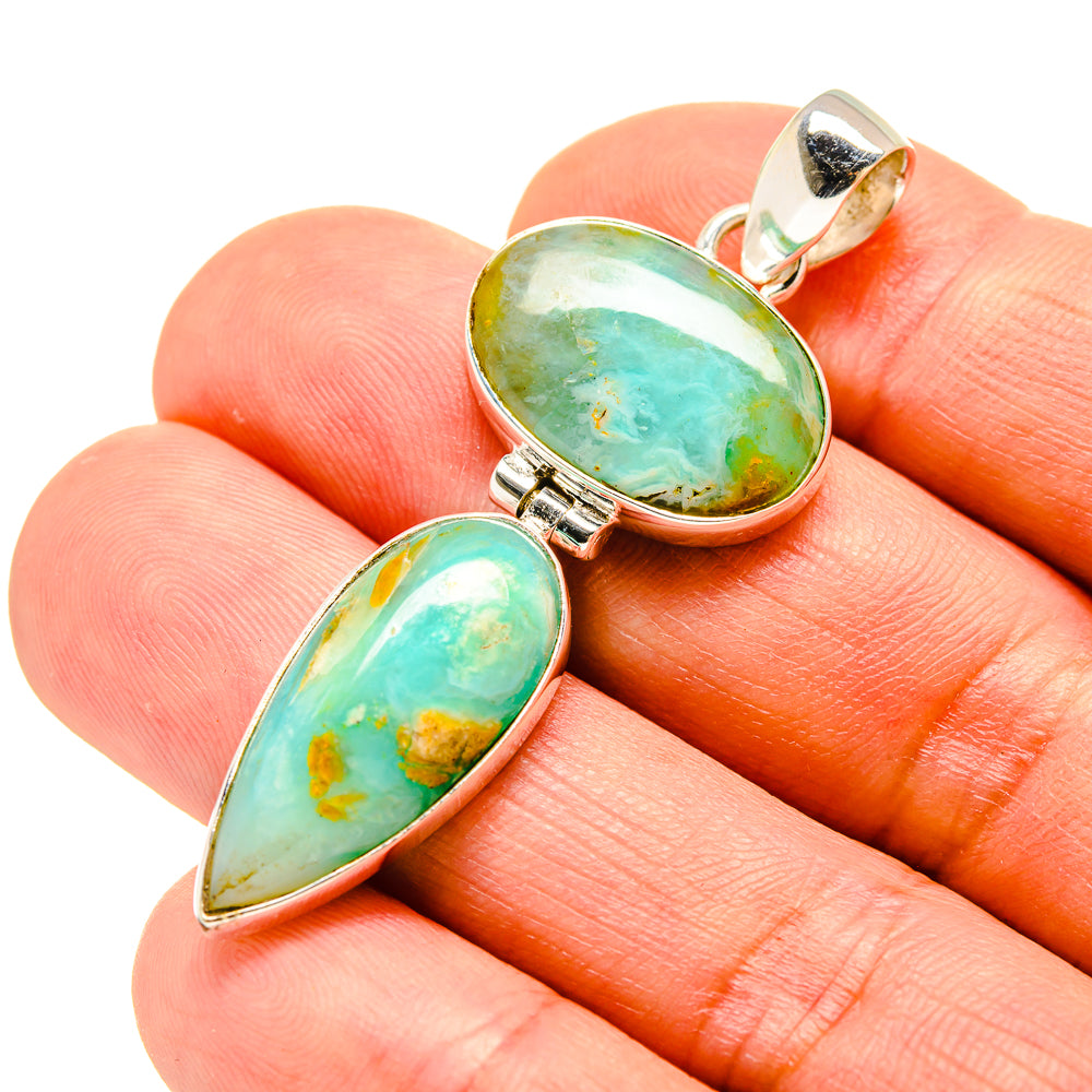 Peruvian Opal Pendants handcrafted by Ana Silver Co - PD758557