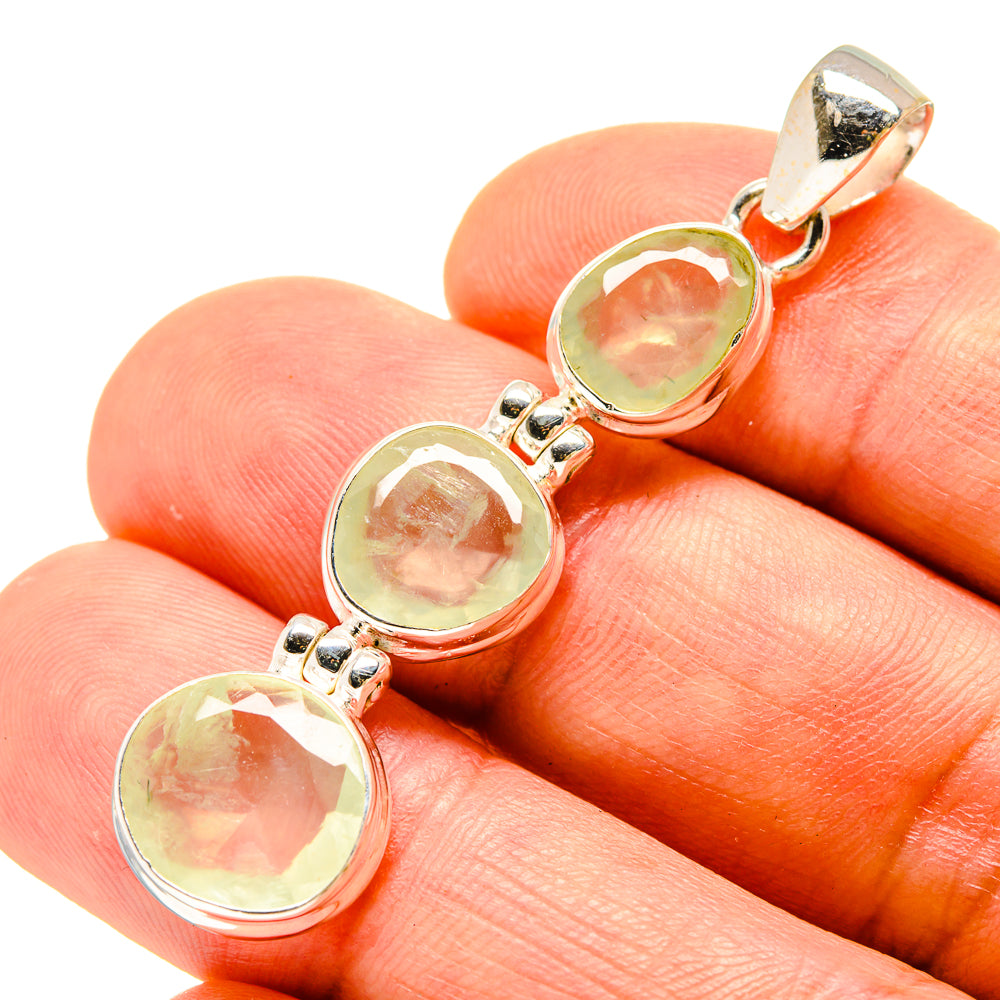 Prehnite Pendants handcrafted by Ana Silver Co - PD758571