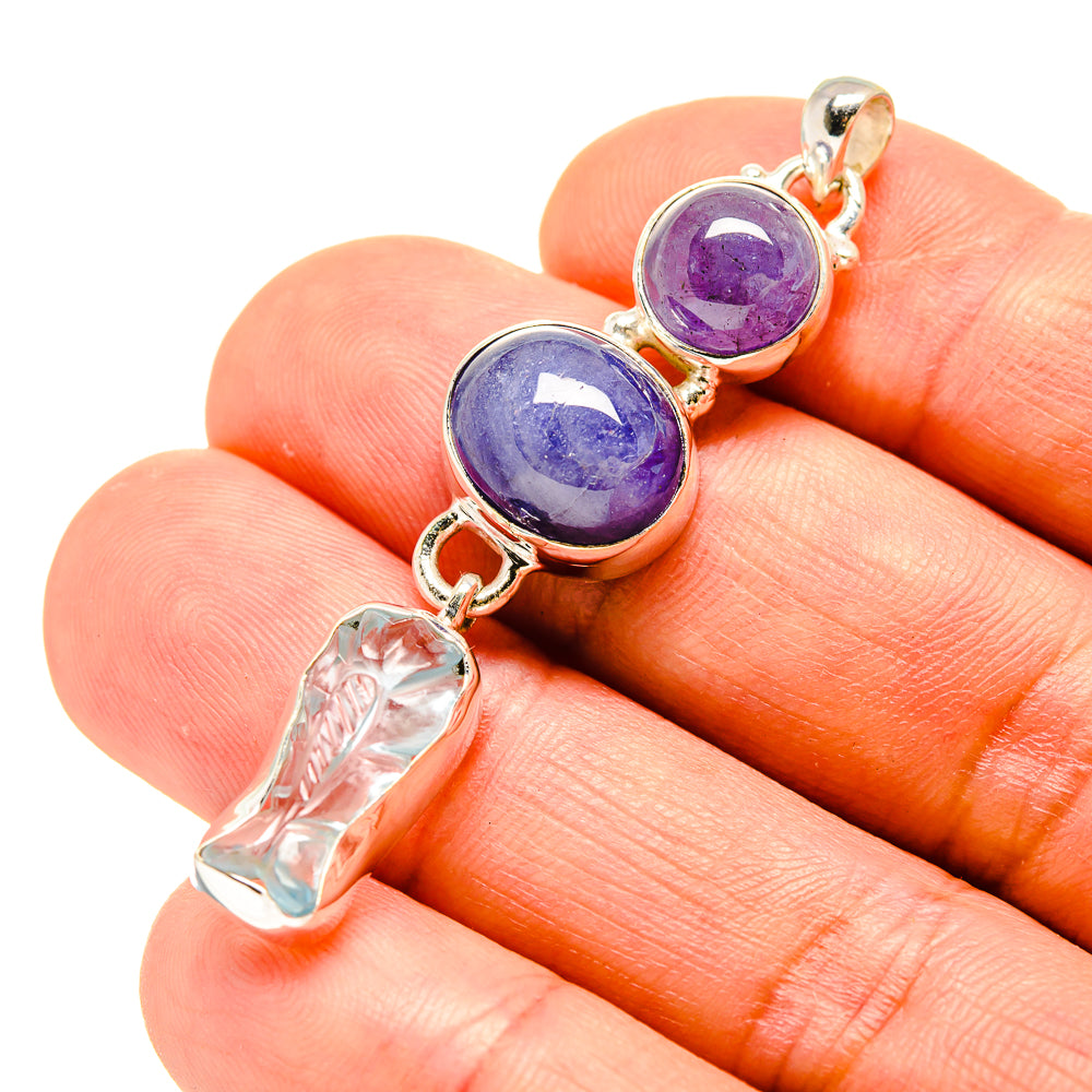 Aquamarine Pendants handcrafted by Ana Silver Co - PD758575